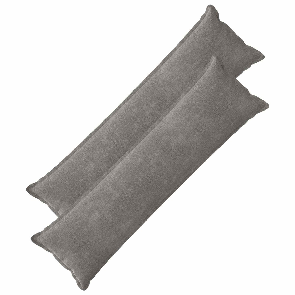 vidaXL Κάλυμμα Μαξιλαριού 2 τμχ. HOUTEN Σκούρο Γκρι 40 x 145 εκ.