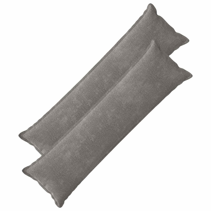 vidaXL Κάλυμμα Μαξιλαριού 2 τμχ. HOUTEN Σκούρο Γκρι 40 x 145 εκ.