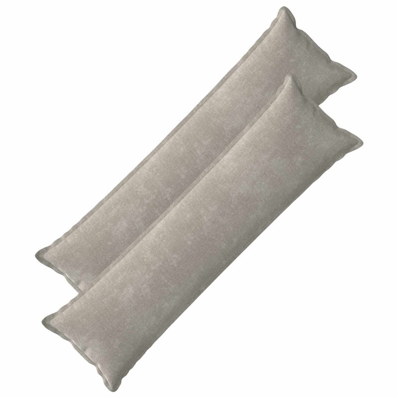 vidaXL Κάλυμμα Μαξιλαριού 2 τμχ. HOUTEN Ανοιχτό γκρι 40 x 145 εκ.