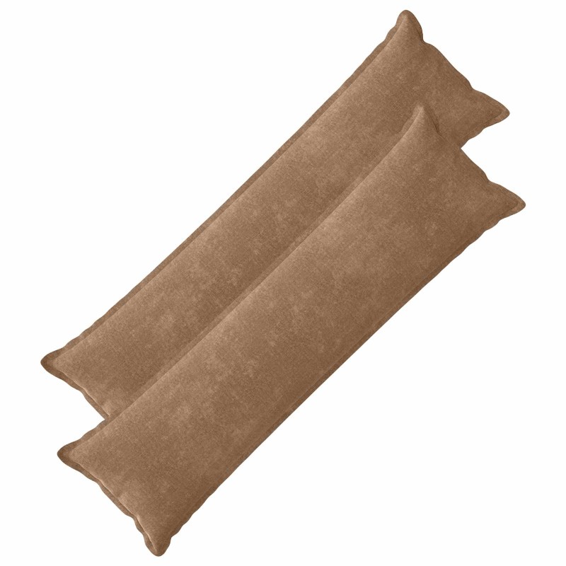 vidaXL Κάλυμμα Μαξιλαριού 2 τμχ. HOUTEN Καφέ 40 x 145 εκ.