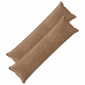 vidaXL Κάλυμμα Μαξιλαριού 2 τμχ. HOUTEN Καφέ 40 x 145 εκ.