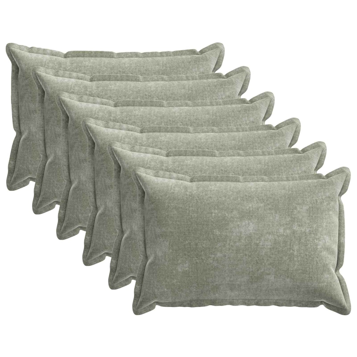vidaXL Κάλυμμα Μαξιλαριού 6 τμχ. HOUTEN Πράσινο 40 x 60 cm