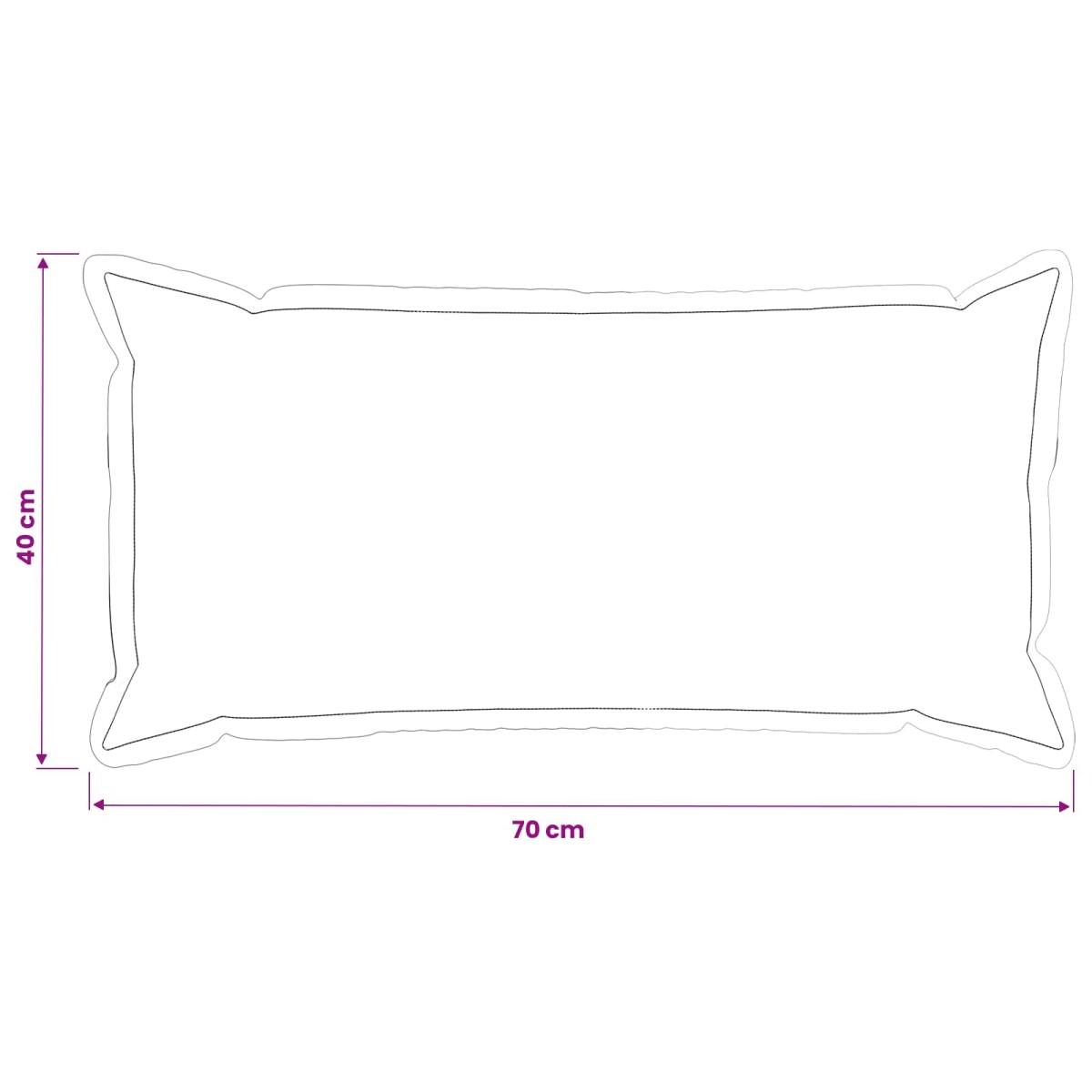 vidaXL Κάλυμμα Μαξιλαριού 6 τμχ. HOUTEN Ανοιχτό γκρι 40 x 70 cm
