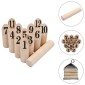 vidaXL Παιχνίδι Number Kubb Ξύλινο