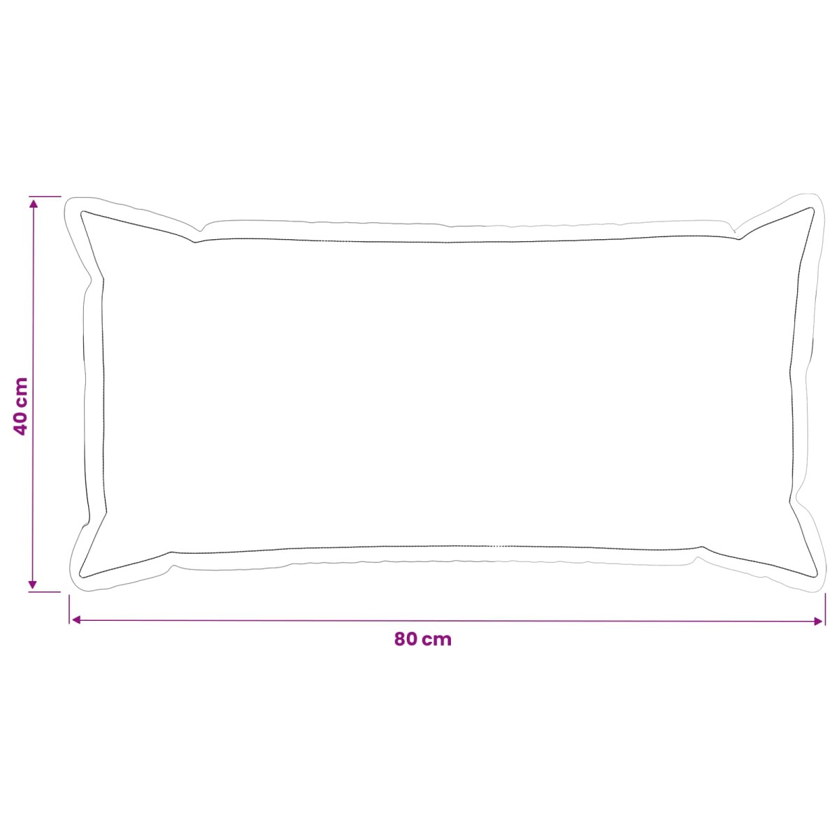 vidaXL Κάλυμμα Μαξιλαριού 12 τμχ. HOUTEN Γαλάζιο 40 x 80 cm