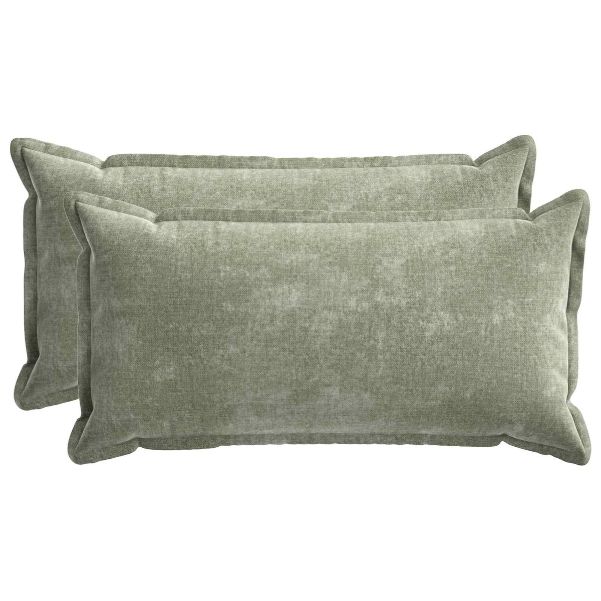 vidaXL Κάλυμμα Μαξιλαριού 2 τμχ. HOUTEN Πράσινο 40 x 80 cm