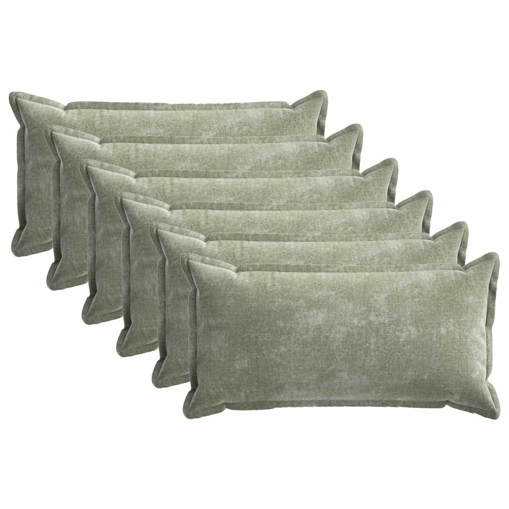 vidaXL Κάλυμμα Μαξιλαριού 6 τμχ. HOUTEN Πράσινο 40 x 80 cm