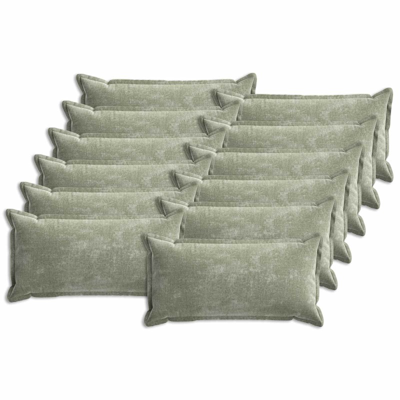 vidaXL Κάλυμμα Μαξιλαριού 12 τμχ. HOUTEN Πράσινο 40 x 80 cm