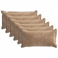 vidaXL Κάλυμμα Μαξιλαριού 6 τμχ. HOUTEN Καφέ 40 x 80 cm