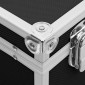 vidaXL Βαλίτσα Μακιγιάζ Μαύρη 37 x 24 x 40 εκ. από Αλουμίνιο