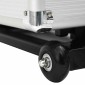 vidaXL Βαλίτσα Τρόλεϊ Επαγγελματική Ασημί 47 x 39 x 27 εκ. Αλουμινίου