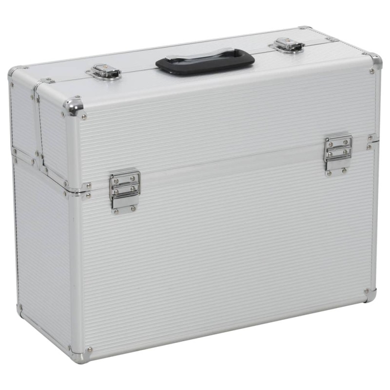 vidaXL Εργαλειοθήκη 47x36x20 εκ. Ασημί Αλουμινίου