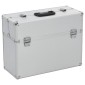 vidaXL Εργαλειοθήκη 47x36x20 εκ. Ασημί Αλουμινίου