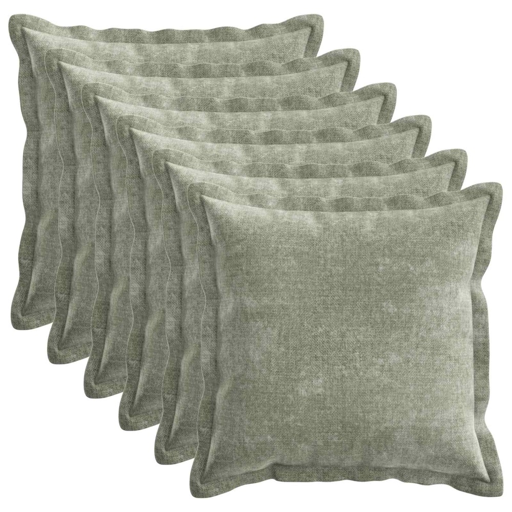 vidaXL Κάλυμμα Μαξιλαριού 6 τμχ. HOUTEN Πράσινο 50 x 50 cm