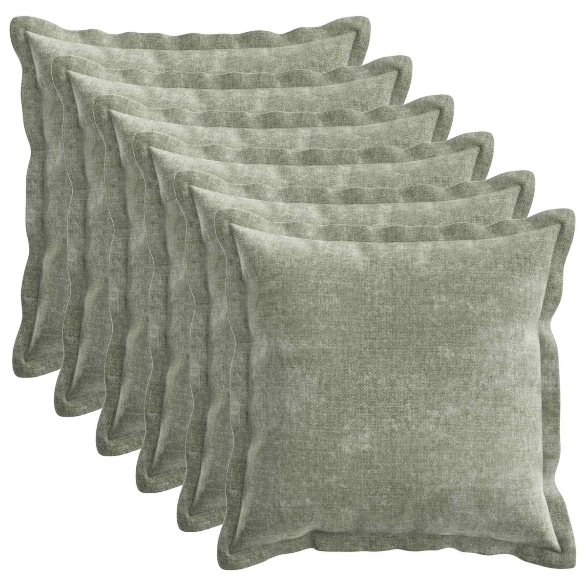 vidaXL Κάλυμμα Μαξιλαριού 6 τμχ. HOUTEN Πράσινο 50 x 50 cm