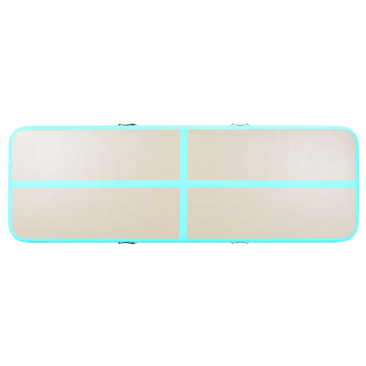 vidaXL Στρώμα Ενόργανης Φουσκωτό Πράσινο 400x100x10 εκ PVC με Τρόμπα