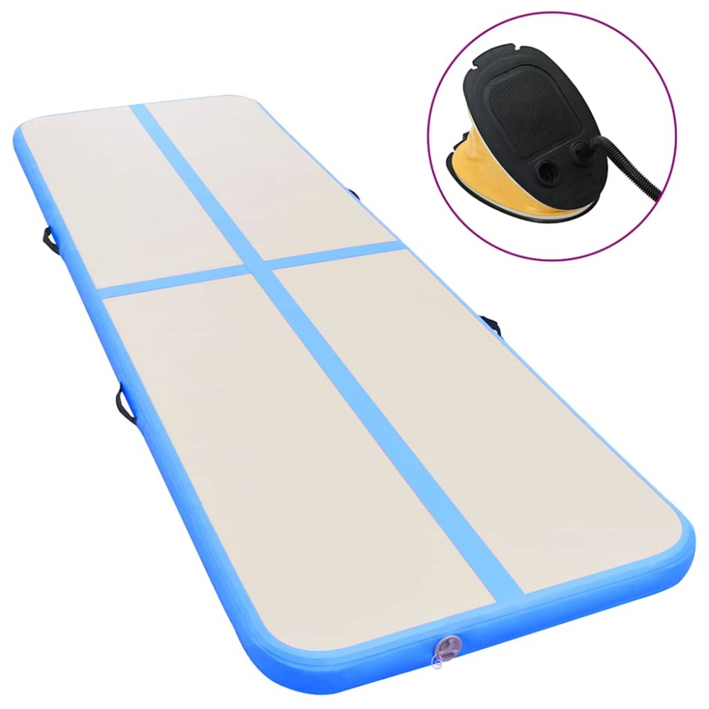 vidaXL Στρώμα Ενόργανης Φουσκωτό Μπλε 800 x 100 x 10 εκ. PVC με Τρόμπα
