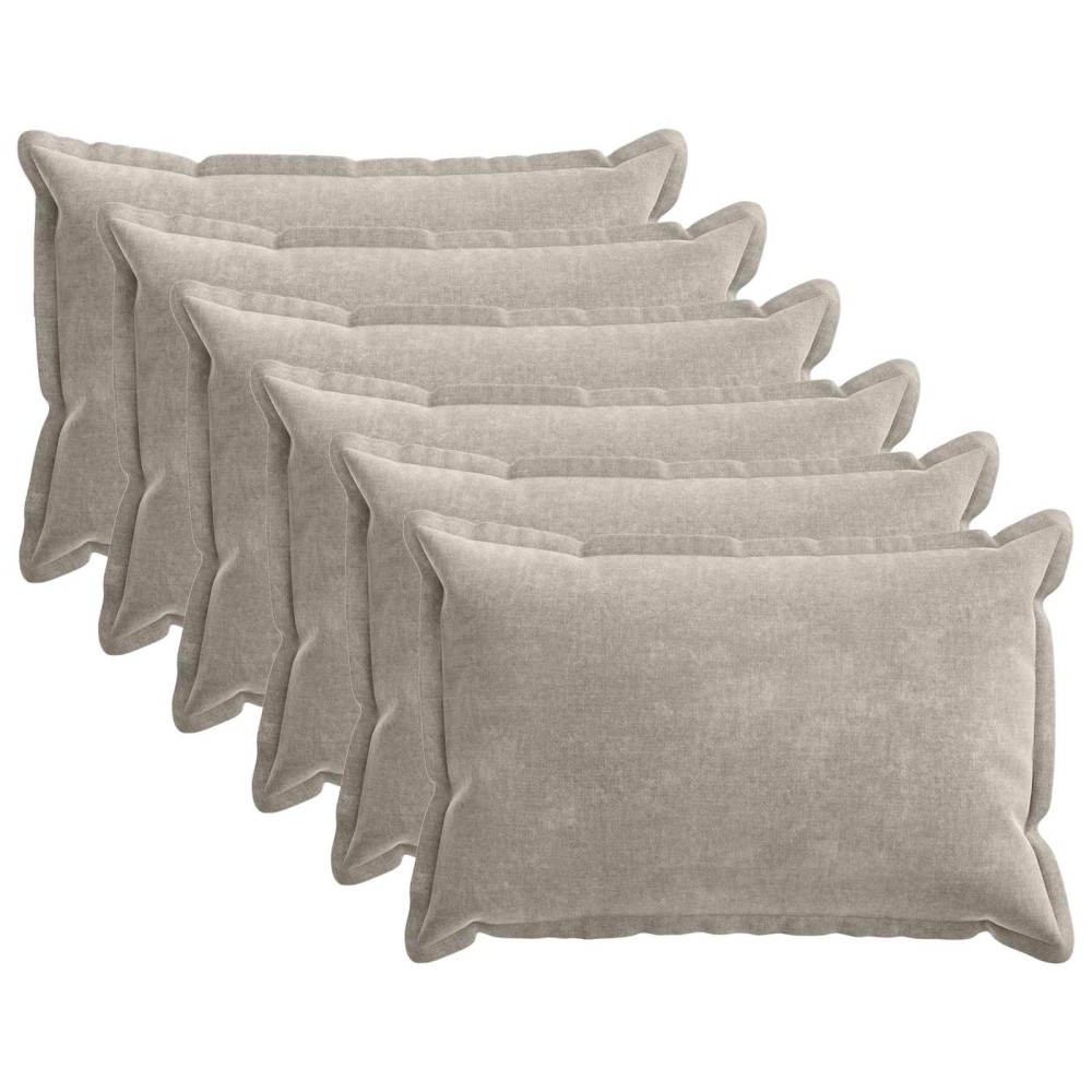 vidaXL Κάλυμμα Μαξιλαριού 6 τμχ. HOUTEN Ανοιχτό γκρι 50 x 70 cm