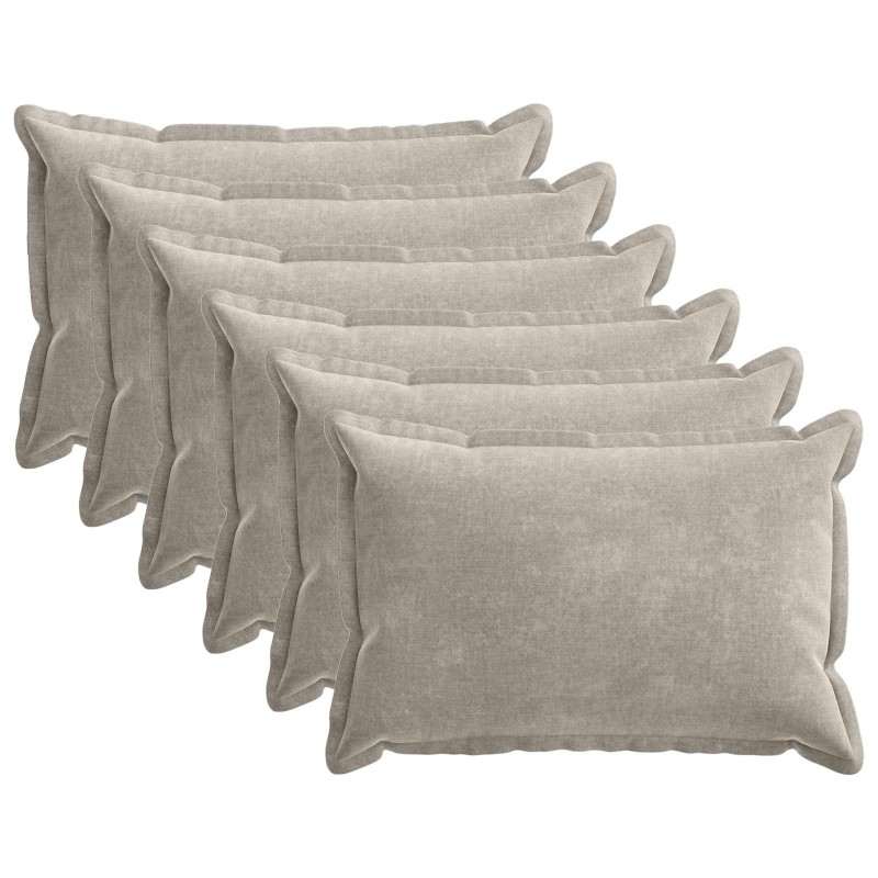 vidaXL Κάλυμμα Μαξιλαριού 6 τμχ. HOUTEN Ανοιχτό γκρι 50 x 70 cm