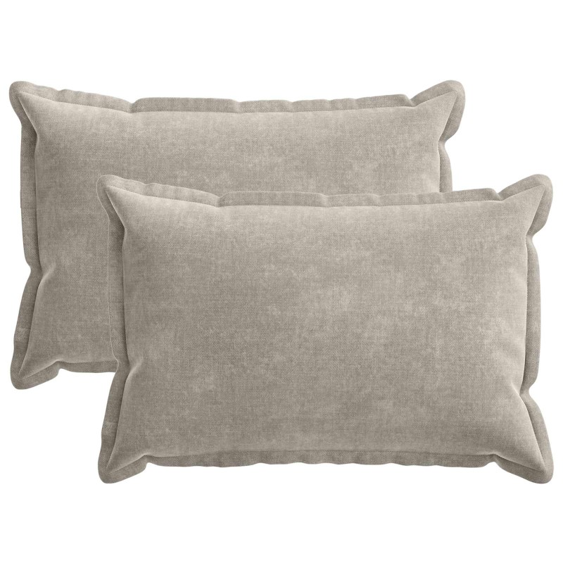 vidaXL Κάλυμμα Μαξιλαριού 2 τμχ. HOUTEN Ανοιχτό γκρι 50 x 75 cm