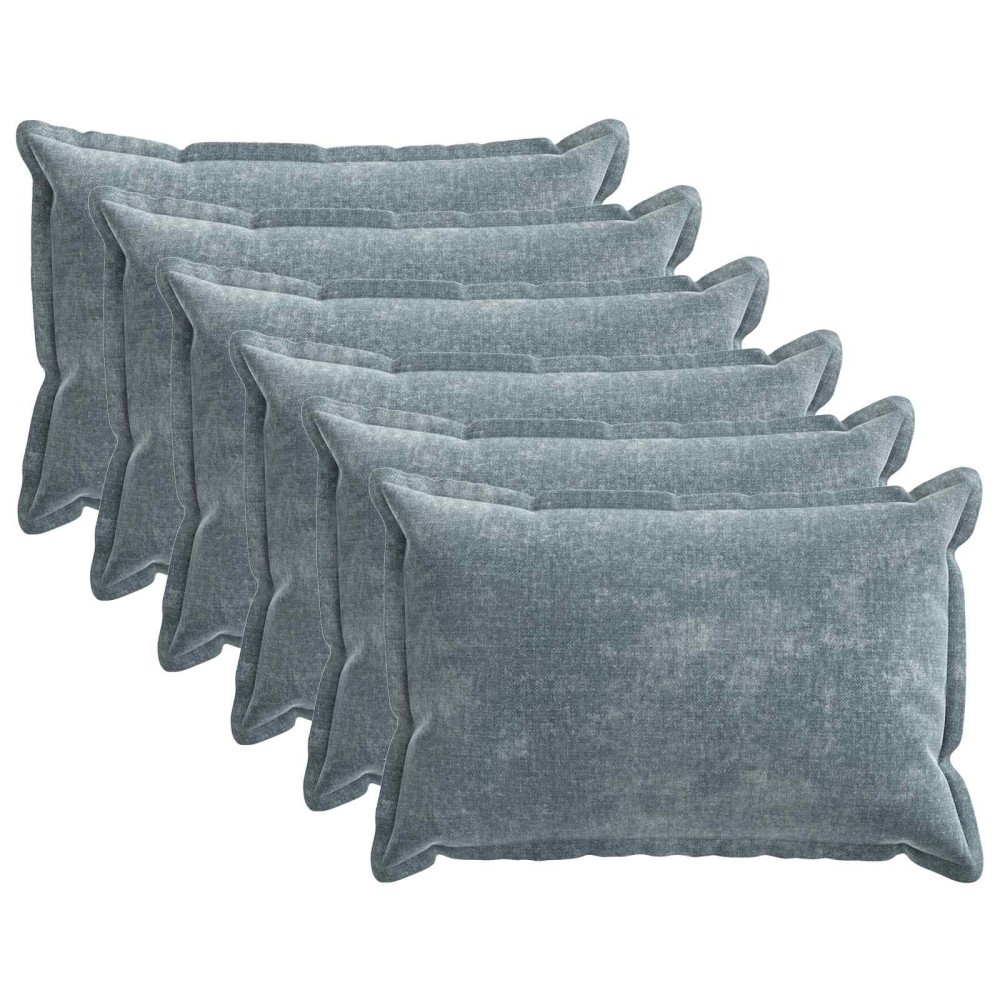 vidaXL Κάλυμμα Μαξιλαριού 6 τμχ. HOUTEN Γαλάζιο 50 x 80 cm