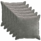 vidaXL Κάλυμμα Μαξιλαριού 6 τμχ. HOUTEN Σκούρο Γκρι 70 x 70 cm