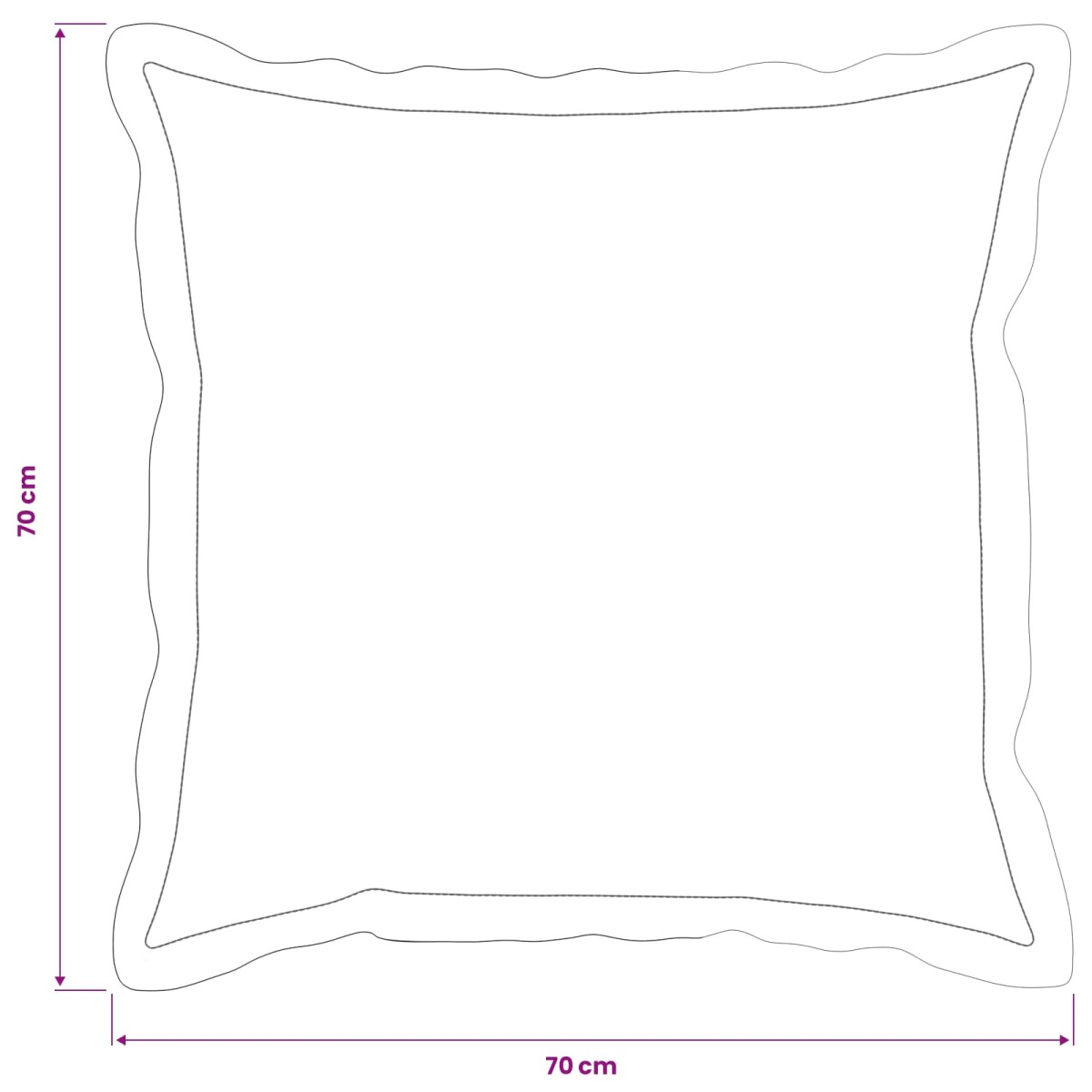 vidaXL Κάλυμμα Μαξιλαριού 6 τμχ. HOUTEN Πράσινο 70 x 70 cm