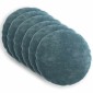 vidaXL Κάλυμμα Μαξιλαριού 6 τμχ. HEERLEN Μπλε Ø 30 cm Ύφασμα Chenille