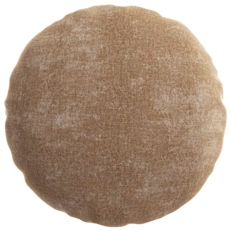 vidaXL Κάλυμμα Μαξιλαριού 6 τμχ. HEERLEN Καφέ Ø 30 cm Ύφασμα Chenille