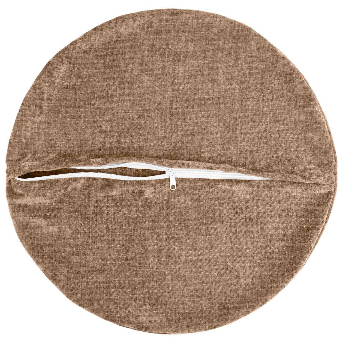 vidaXL Κάλυμμα Μαξιλαριού 6 τμχ. HEERLEN Καφέ Ø 30 cm Ύφασμα Chenille
