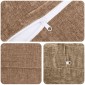 vidaXL Κάλυμμα Μαξιλαριού 6 τμχ. HEERLEN Καφέ Ø 30 cm Ύφασμα Chenille