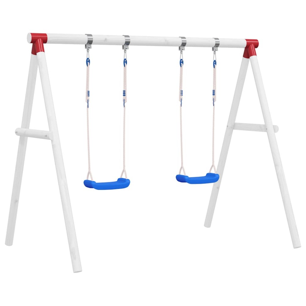 vidaXL Κούνιες με Σχοινιά 2 τεμ. Μπλε 38 x 16 εκ. από Πολυαιθυλένιο