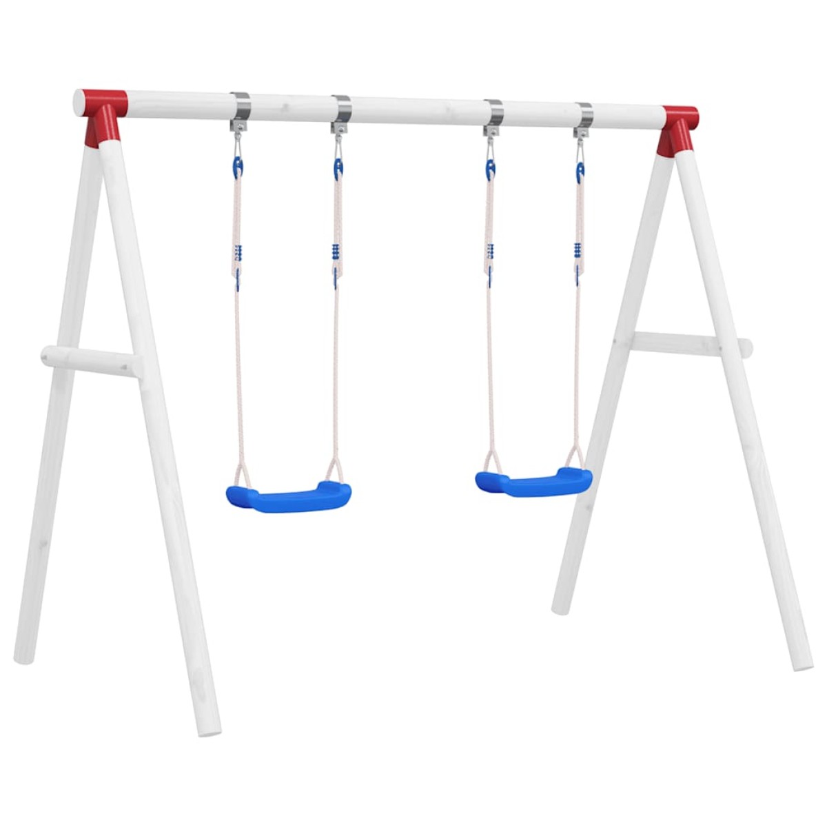 vidaXL Κούνιες με Σχοινιά 2 τεμ. Μπλε 38 x 16 εκ. από Πολυαιθυλένιο