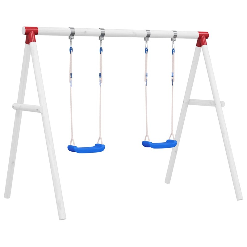 vidaXL Κούνιες με Σχοινιά 2 τεμ. Μπλε 38 x 16 εκ. από Πολυαιθυλένιο