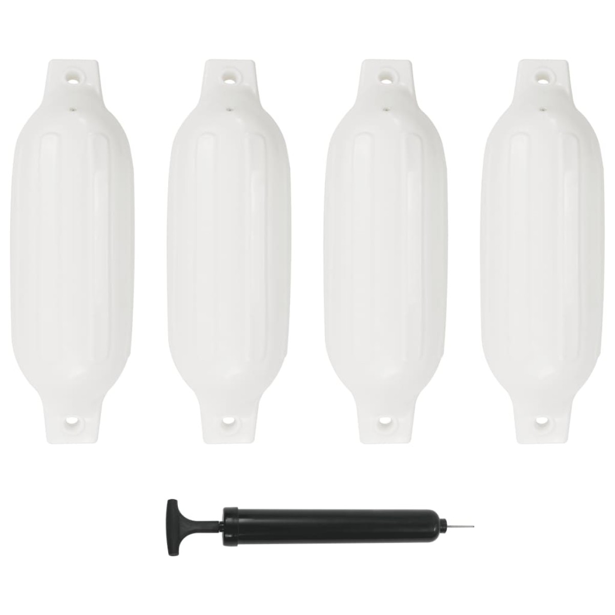 vidaXL Μπαλόνια Σκάφους 4 τεμ. Λευκά 41 x 11,5 εκ. από PVC