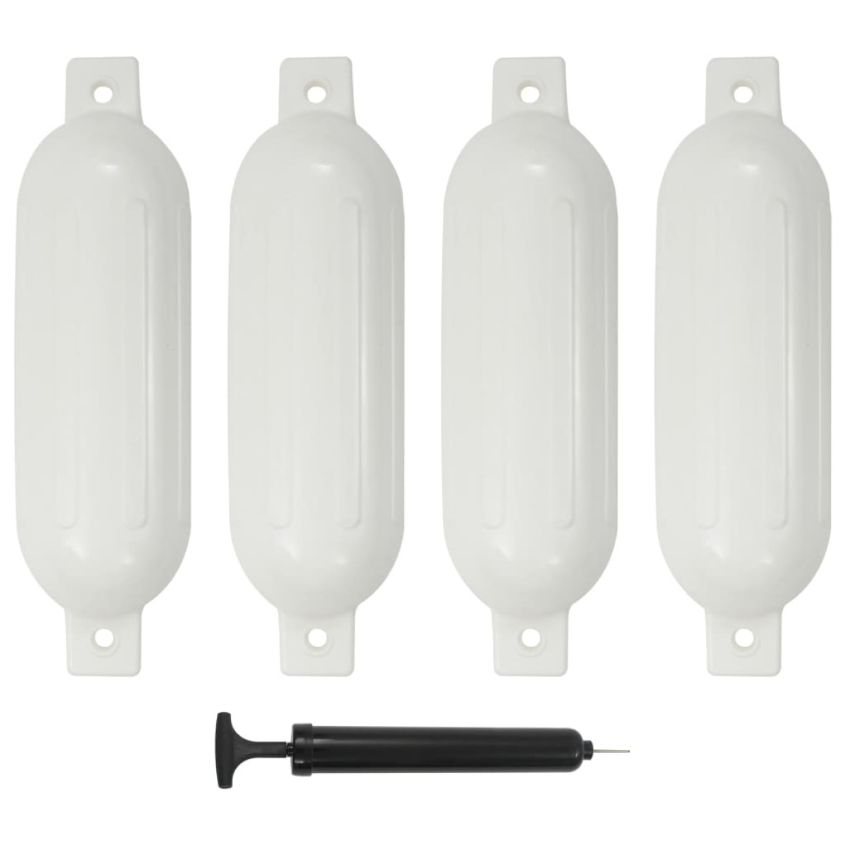 vidaXL Μπαλόνια Σκάφους 4 τεμ. Λευκά 51 x 14 εκ. από PVC