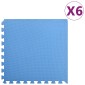 vidaXL Δάπεδα Προστασίας 6 τεμ. Μπλε 2,16 μ² από Αφρώδες Υλικό EVA