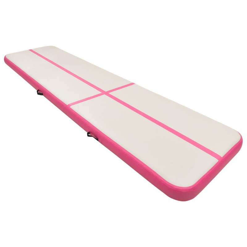 vidaXL Στρώμα Ενόργανης Φουσκωτό Ροζ 700 x 100 x 15 εκ. PVC με Τρόμπα