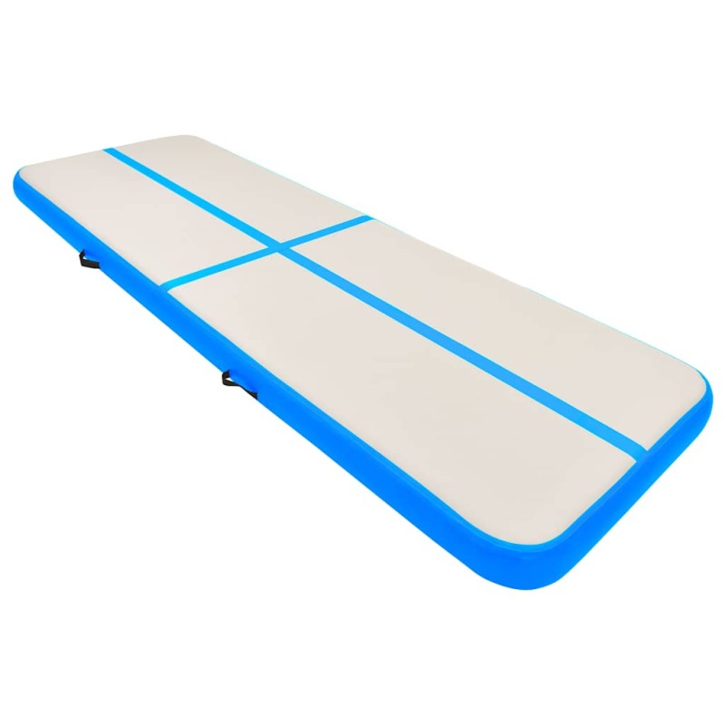 vidaXL Στρώμα Ενόργανης Φουσκωτό Μπλε 300 x 100 x 20 εκ. PVC με Τρόμπα