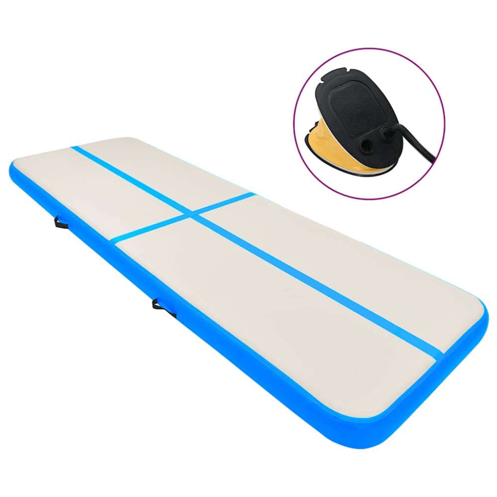 vidaXL Στρώμα Ενόργανης Φουσκωτό Μπλε 800 x 100 x 20 εκ. PVC με Τρόμπα
