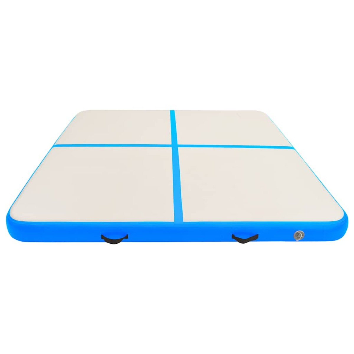 vidaXL Στρώμα Ενόργανης Φουσκωτό Μπλε 200 x 200 x 10 εκ. PVC με Τρόμπα