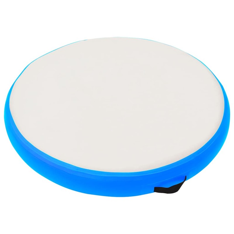 vidaXL Στρώμα Γυμναστικής Φουσκωτό Μπλε 100x100x15 εκ. PVC με Τρόμπα