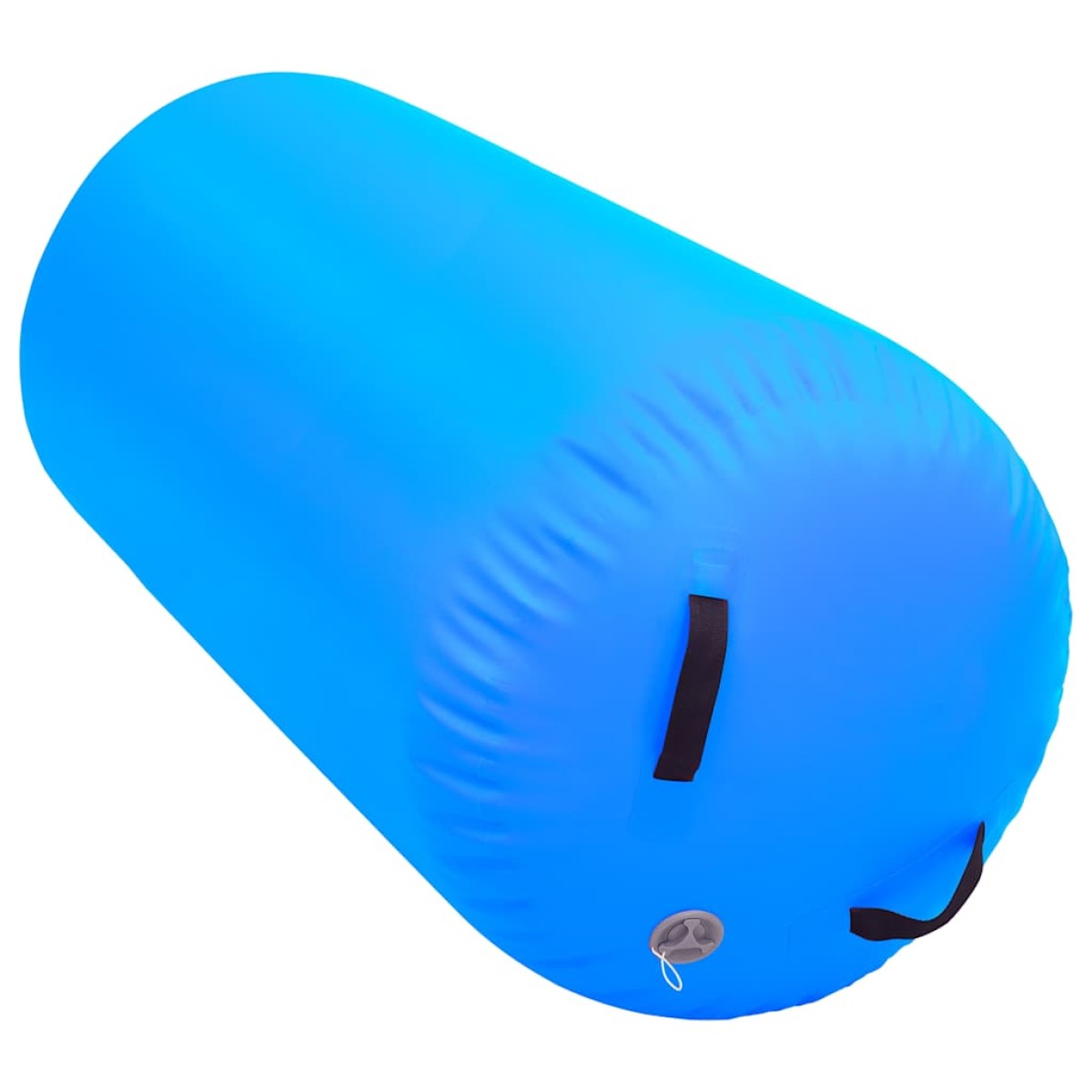 vidaXL Κύλινδρος Γυμναστικής Φουσκωτός Μπλε 120 x 90 εκ. PVC & Τρόμπα