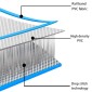 vidaXL Πλατφόρμα Φουσκωτή Πλωτή Μπλε / Λευκή 200 x 150 x 15 εκ.