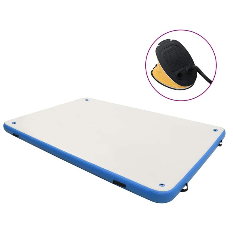 vidaXL Πλατφόρμα Φουσκωτή Πλωτή Μπλε / Λευκή 300 x 200 x 15 εκ.