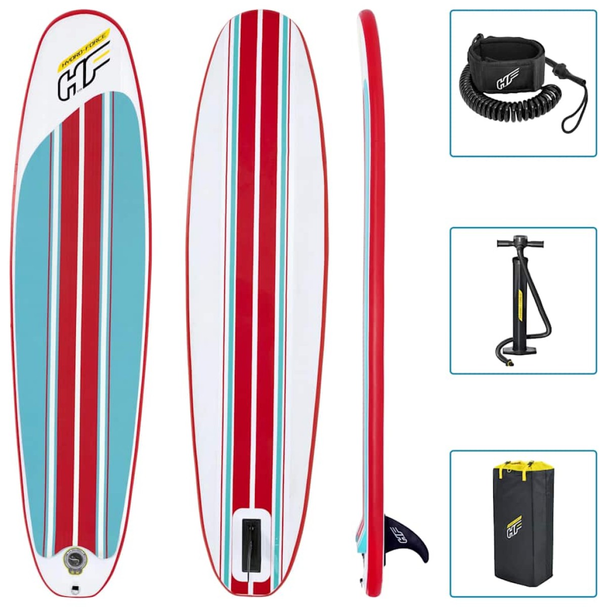 Bestway Φουσκωτή Σανίδα SUP Hydro-Force Compact Surf 8 243x57x7 εκ.