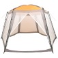 vidaXL Σκίαστρο Πισίνας Γκρι 500 x 433 x 250 εκ. Υφασμάτινο