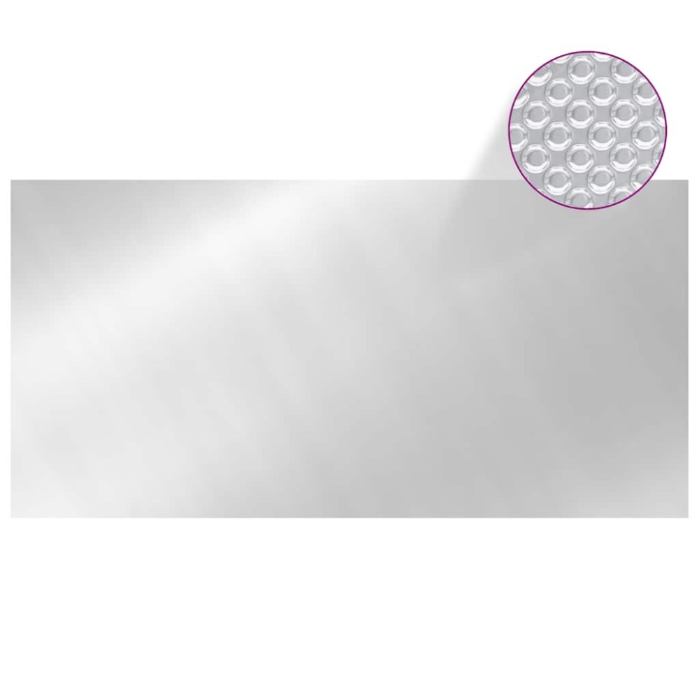 vidaXL Κάλυμμα Πισίνας Ασημί 549 x 274 εκ. από Πολυαιθυλένιο