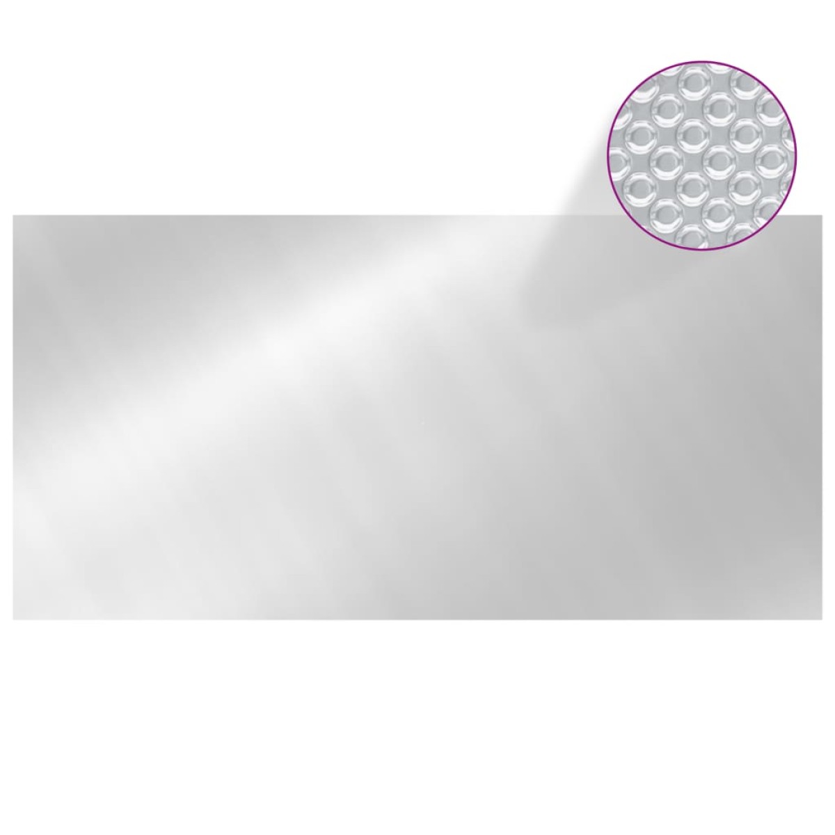 vidaXL Κάλυμμα Πισίνας Ασημί 975 x 488 εκ. από Πολυαιθυλένιο