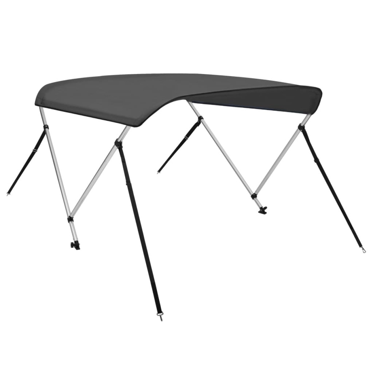 vidaXL Τέντα Σκάφους με 2 Αψίδες Ανθρακί 180x150x110 εκ.